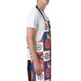 thumbnail image 4 of XMXT 1 Pcs Waterproof Kitchen Cooking Apron, Fox Decoration Pattern Adjustable Aprons for Women Men with Pockets, 4 of 9