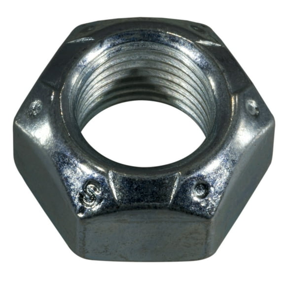 9/16"-18 Zinc Plated Grade 2 Steel Fine Thread Lock Nuts (6 pcs.)