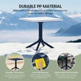 thumbnail image 6 of WestinTrends Playa 31.5" Square Plastic Outdoor Patio Dining Table for 4, Navy Blue, 6 of 6
