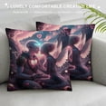 thumbnail image 3 of Shangniulu  Valentine's Day Throw Pillow Covers 18 x 18 Inch Pink Love Heart Truck Decorative Pillows Soft Velvet Cushion Covers for Couch Sofa Bed Home Decor Set of 4 White, 3 of 5