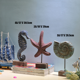 thumbnail image 2 of Adornos artesanales de madera de estilo mediterráneo, caballito de mar, caracola, estrella de mar, joyería creativa, 2 of 6