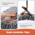 thumbnail image 6 of Microfiber Dust Mop for Hardwood Floor Cleaning, Dry and Wet Baseboard and Floor Duster, Household Cleaning Tool for Kitchen, Bathroom, 6 of 7