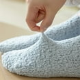 thumbnail image 5 of Christmas Blue Comfortable Tube Socks Winter Socks1 Pair Fuzzy Socks Ear Design Tube Socks Cute Animal Socks Fluffy Soft Winter Warm Socks Christmas Easter Giftsfor Women, 5 of 5