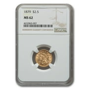 1879 $2.50 Liberty Gold Quarter Eagle MS-62 NGC