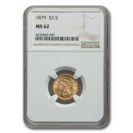1879 $2.50 Liberty Gold Quarter Eagle MS-62 NGC