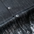 thumbnail image 4 of LMOIPLI Men's Summer Striped Shirts Button Down Short Sleeve Beach Vacation Hawaiian Shirt Casual Stylish Gradient Tops Black XL, 4 of 9