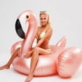 thumbnail image 3 of Dasoch Inflatable Flamingo Pool Float Ride-on Swimming Float-White, 3 of 4