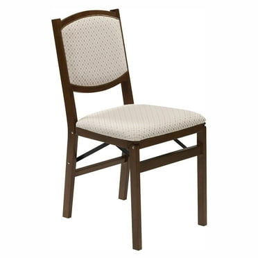 Stakmore Contemporary Upholstered Back Folding Chair - Fruitwood (2-Pack)