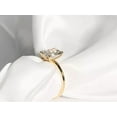 thumbnail image 4 of 14K Yellow Gold Plated Lab-Created Diamond 2Ct Radiant Cut Women Engagement Ring 925 Sterling Silver, 4 of 5