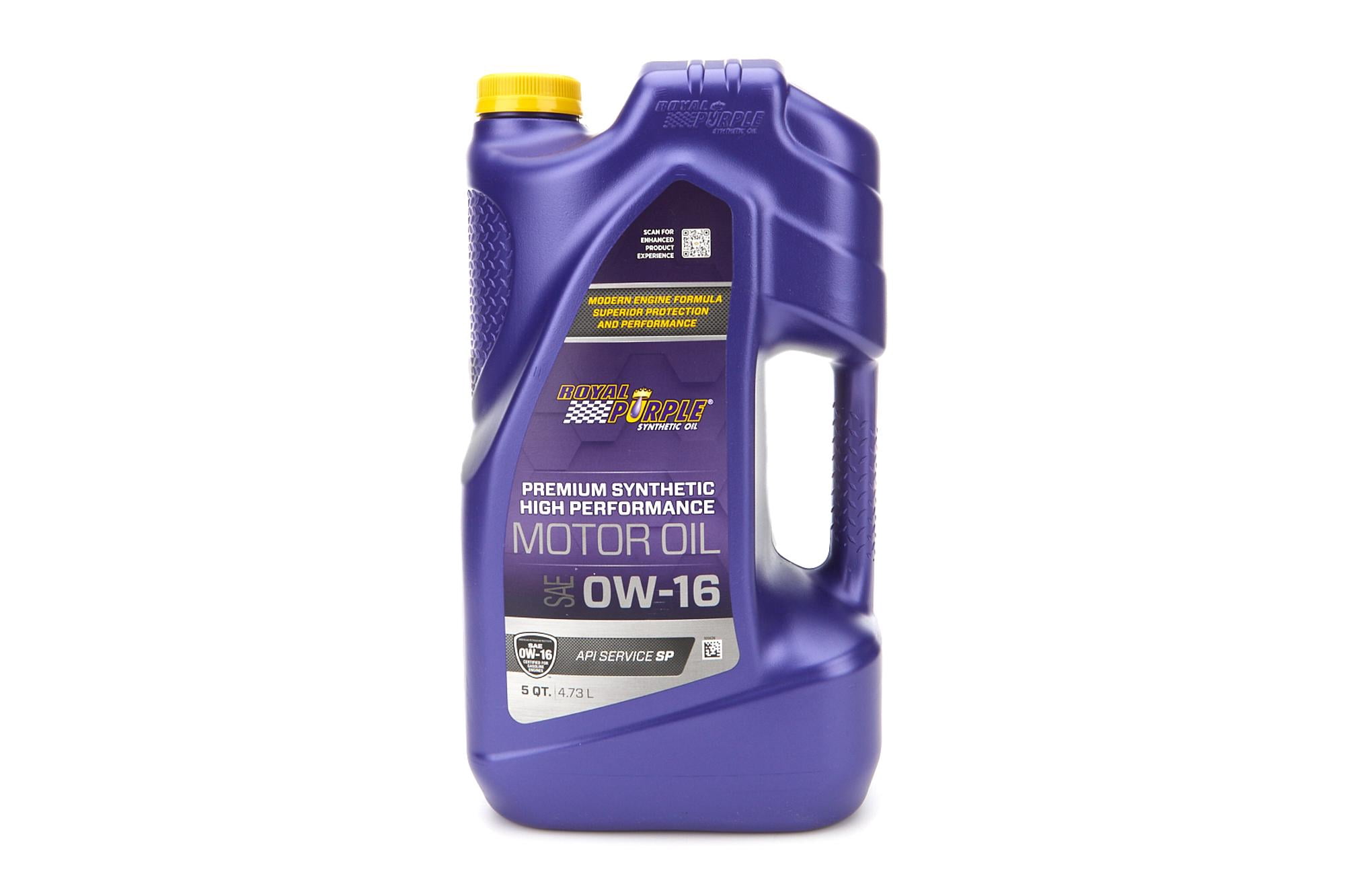 Royal Purple Synthetic Engine Oil, 0W16 5 Quart