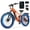 Orange, variant on ESKUTE C300 Electric Bike for Adults, 750W Peak Motor, 20MPH Fast Ebike, 48V 20.8Ah Battery Up to 80 Miles, 26"x4.0" Fat Tire, Full Suspension, 8-Speed Black, With Phonebag & Lock, UL2849