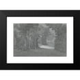 thumbnail image 2 of Jean-Baptiste Oudry 14x10 Black Modern Framed Museum Art Print Titled - View in the Gardens of Arcueil (1744), 2 of 5