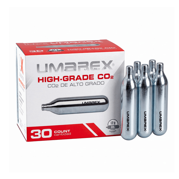 Umarex USA 12G CO2 Cartridges, Non-Threaded CO2 Cylinders for CO2 Rifle, Airsoft, BB & Compatible Equipment, 30 Count
