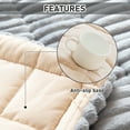 thumbnail image 5 of Eurhowing Quilted Pet Sofa Cover, 36'' x 63'' Thick Fuzzy Couch Protector for Dogs & Cats, Non-Slip Furniture Protector Mat, Gray, 5 of 9