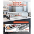 thumbnail image 2 of KFFKFF Sushi Display Case Refrigerator, 1.5 Cu.ft Commercial Sushi Case, 4-Pan Countertop  Showcase with Curved Glass, LED Lighting, and Digital Temperature Control, 2 of 9
