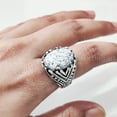 thumbnail image 6 of Dendritic Opal Mans Ring, Natural Dendrite Opal Ring, Silver Jewelry, 925 Silver Ring, Birthday Gift, Heavy Mens Ring, Arabic Design, Ottoman Style Ring, Christmas, Turkey Mens Signet Ring, 6 of 7