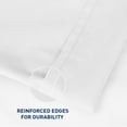 thumbnail image 4 of HOMTEC 100% Cotton Flat Sheet 2-Pack, Crisp Soft Percale Cotton Top Sheet for Massage Table, Hospital, Dorm (Twin / Twin XL, White), 4 of 9