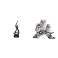 thumbnail image 1 of Figuras abstractas de búhos en forma de fuego, estatuas artísticas, adornos, animales artificiales, artesanías de resina con detalles artísticos, idea, 1 of 8