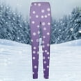 thumbnail image 3 of Christmas Leggings for Women 2025 Snowflake Plaid Graphic High Waisted Yoga Pants Legging Tights, 3 of 6