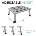 thumbnail image 2 of RV Step DEPSUNNY, altura ajustable, aluminio, color plateado, 2 of 8