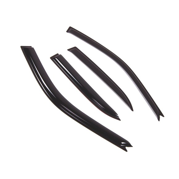 Car Window Rain Guard | Outside Mount Visors Auto Side Window Deflectors | Windows Visor Rain Shields Compatible with 2001-2005 Lexus IS300 | 4 Pcs Set, WD2-474, Dark Smoke