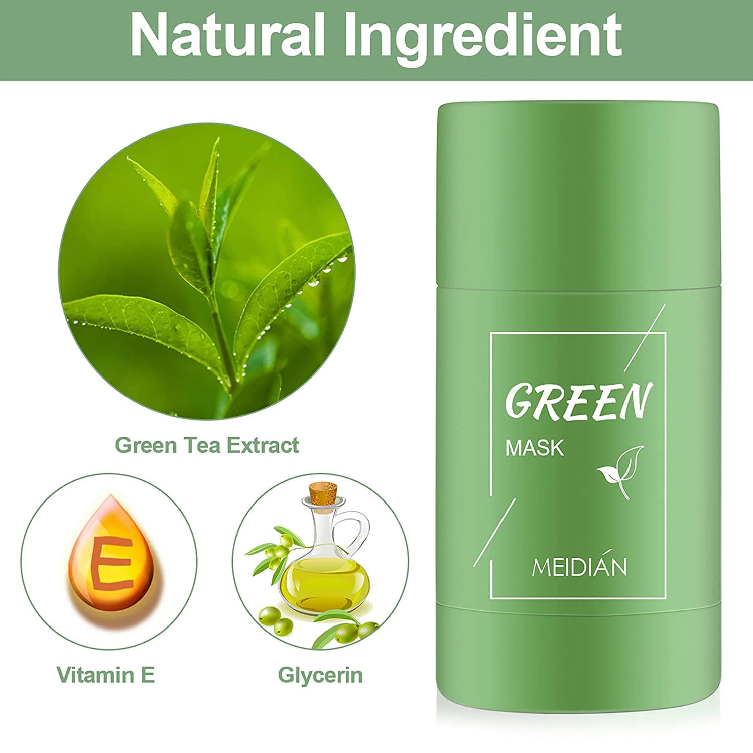 1/2/3/4Pcs Green Tea/Eggplant Purifying Clay Mask,Face Moisturizes Deep