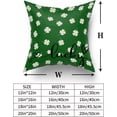 thumbnail image 6 of St Patricks Day Pillow Covers 18x18 Set of 2 St Patricks Lucky Clover Throw Pillows Spring Green Shamrock Decorative Pillowcase Rustic Cotton Square Cushion Cover for Couch Sofa Bed, 6 of 6