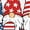 White-2, variant on Cozymy Women's 4th of July USA Patriotic Gnomes Graphic Short Sleeve Crewneck Casual Loose Fit Cotton T-Shirt S-5XL