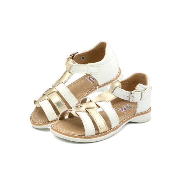 Sandalia Dominiq 7024 Para Niña Gladiadoras Elegancia 13-17.5 Blanco 15.5