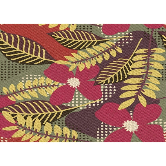 Ahgly Company Indoor Rectangle Patterned Cookie Brown Area Rugs, 2' x 5'