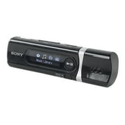 Angle View: Sony Walkman NWZ-B105F - Digital player - 10 mW - 2 GB - black