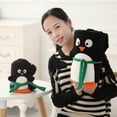 thumbnail image 4 of Fiudx Manta Navideña de Pingüino, Diseño de Franela de Doble Cara, Suave y Acogedora, Ideal para Decorar Las Fiestas, Ideal para Regalo de Navidad, 99 X 89 Cm, Juego de 2, 4 of 6