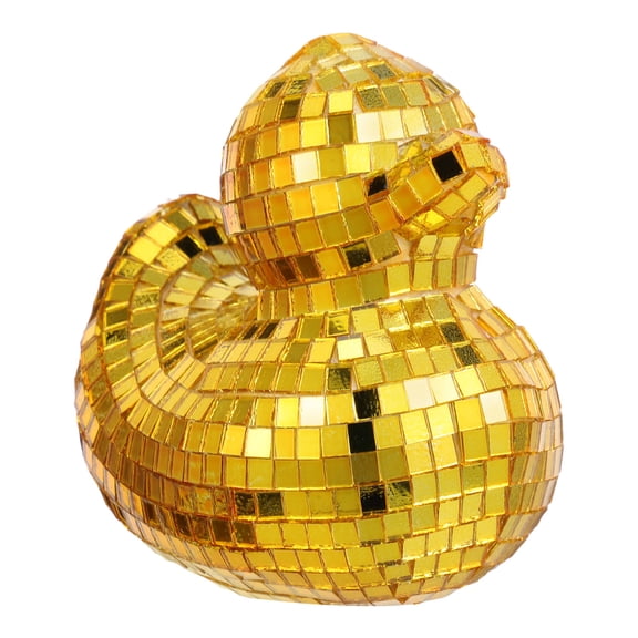 Homoyoyo Decorative Glass Ducks Golden 1Pack