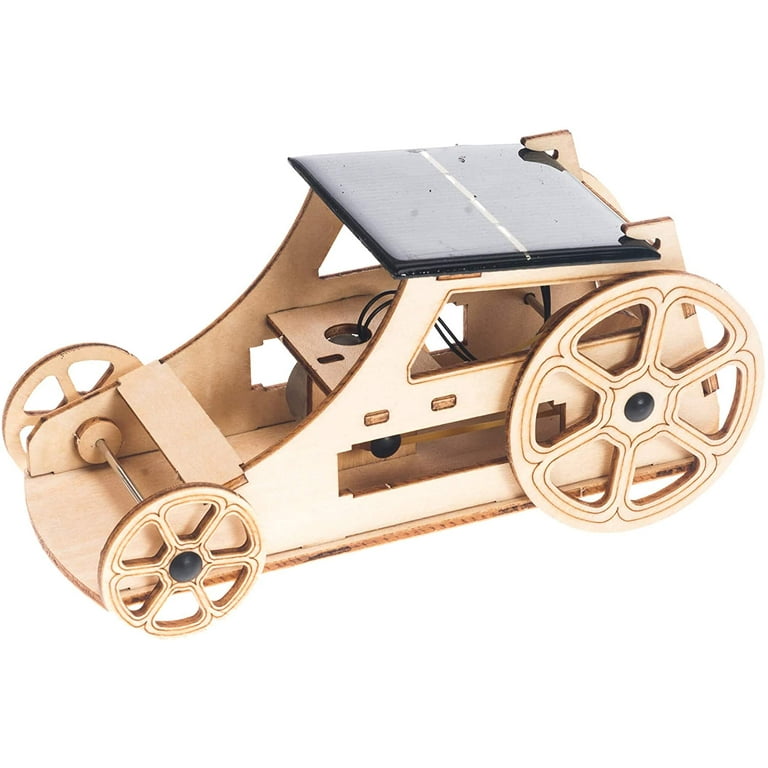 Wooden Solar Model Cars to Build for Kids 9-12, Educational Science Kits  for Kids Age 12-14, Gifts for 10+ Year Old Boys Girls, Science Experiments  for Kids 9-12 Engineering Toys Robotics STEM Kit 