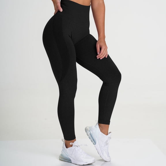 Anti Cellulite Leggings for Women 3D Gym Leggings for Women Sculpting Yoga Fitness Pants Tummy Control Compression Pants Resistance Band Leggings Lightweight Slim Fit Pants High Waisted Black L