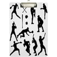 thumbnail image 1 of FMSHPON Baseball Player Black Clipboard Hardboard Wood Nursing Clip Board and Pull for Standard A4 Letter 13x9 inches, 1 of 2