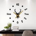 thumbnail image 3 of 3D DIY Reloj de pared Superficie del espejo Sin marco Sin Grande Creativo, 3 of 9