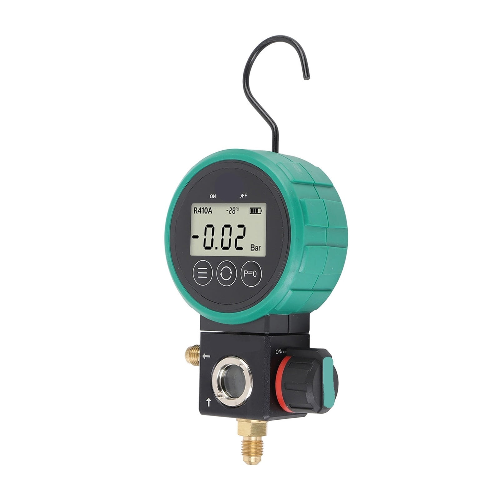 HVAC Vacuum Gauge Tester Power Saving Overpressure Alarm Digital HVAC Gauge Timed Shutdown