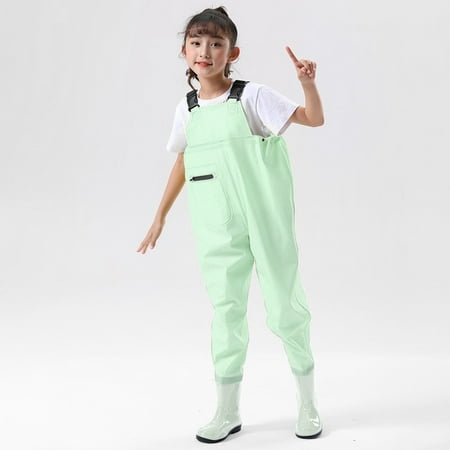 Kids Chest Waders for Boys Youth Fishing Waders for Toddler Children Fishing Youth Waders with Boots Kids Waders for Boys Girls 13-14