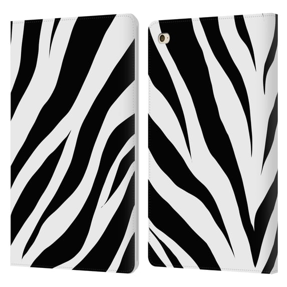 Head Case Designs Officially Licensed Grace Illustration Animal Prints Zebra Leather Book Wallet Case Cover Compatible with Apple iPad mini 4