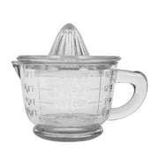 Creative Co-Op Clear Pressed Glass Juicer (Set of 2 Pieces)