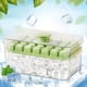 thumbnail image 5 of Compartimento de hielo pusher con caja de almacenamiento y tapa - juego de bandeja de plástico de 19,7x12x9,7cm, pala para hielo, liberación fácil para agua y zumo, 5 of 6