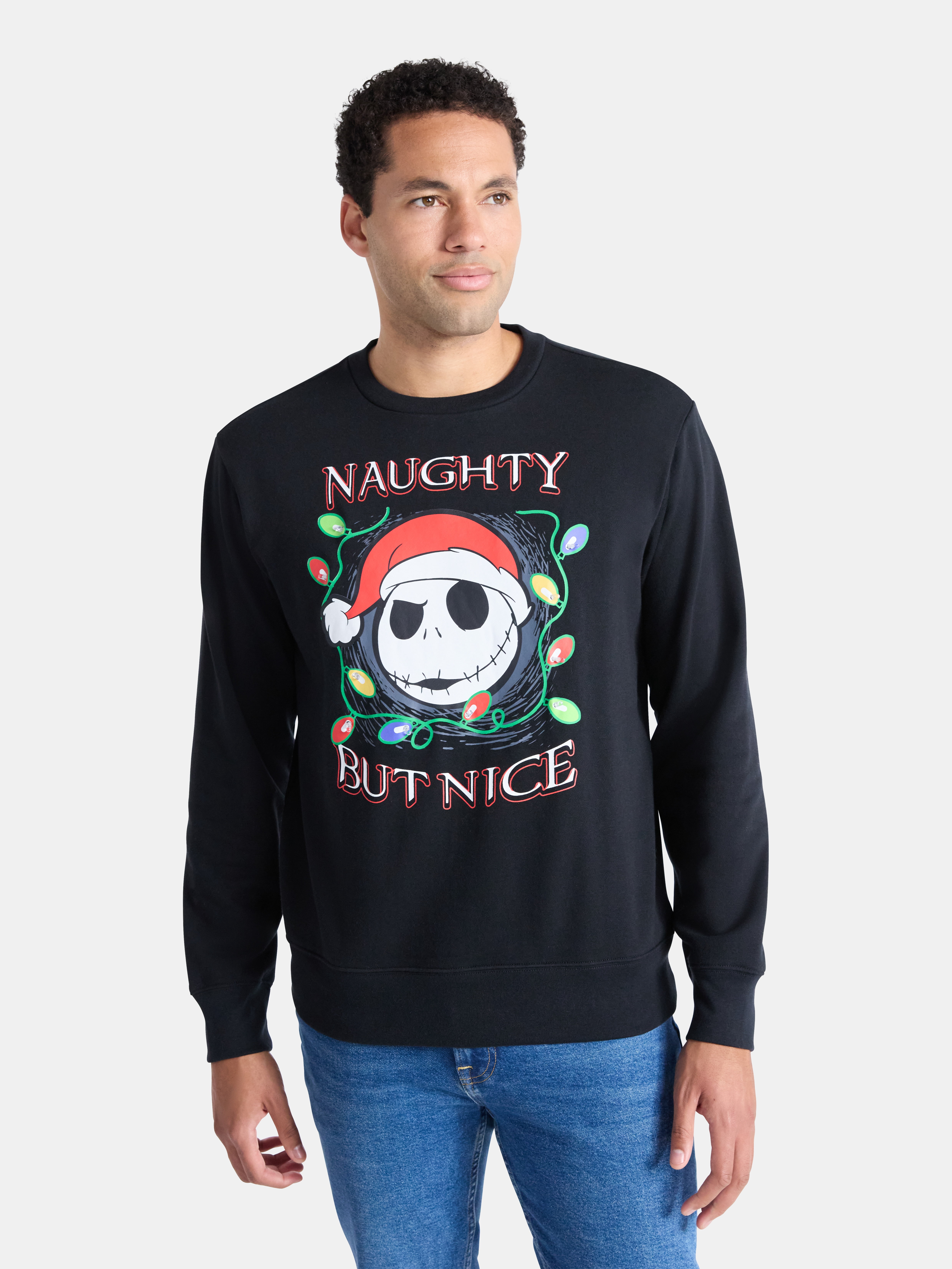 Men's Christmas Light Up Graphic Sweatshirt from Holiday Time