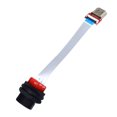 thumbnail image 3 of Fyearfly Montaje En Panel Trasero Roscado Conector Hembra A Macho Interfaz Multimedia HD Cable De Extensión FPC Suave Línea De 0,1 M Conector De Montaje En Panel Hembra A Macho Panel Hembra A Macho, 3 of 8