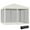 Beige, variant on Outdoor Umbrellas, 10' x 10' Pop Up Canopy Tent with Netting, Instant Gazebo, Ez up Screen House Room with Carry Bag, Height Adjustable, for Outdoor, Garden, Patio, American Flag, Patio Umbrellas