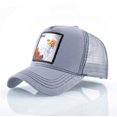 thumbnail image 1 of Unisex Cotton Snapback caps for men Embroidery wolf Baseball Cap Women's Breathable Mesh Trucker Bone rooster Hip Hop hats Gao Jinjia LED, 1 of 2