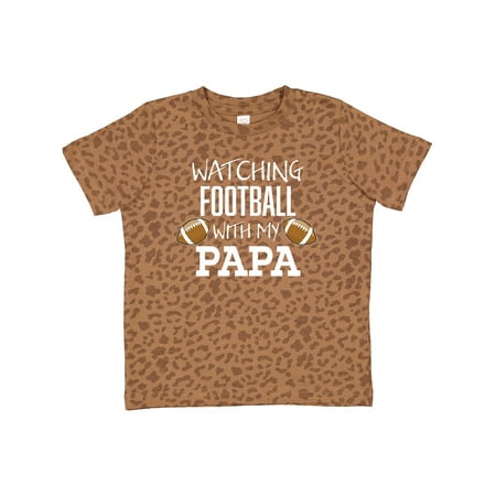 

Inktastic Watching Football with My Papa Gift Toddler Boy or Toddler Girl T-Shirt
