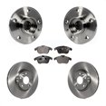 thumbnail image 1 of Transit Auto Front Hub Bearing Assembly Disc Brake Rotors and Semi-Metallic Pads Kit for Car Volvo XC70 S60 V60 S80 V70 with 300mm Diameter Rotor KBB-105222, 1 of 11