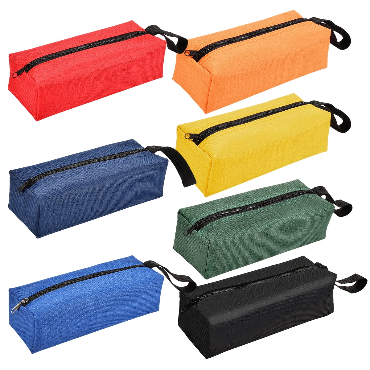 7 Packs Small Tool Pouch Zipper Tool Bags Canvas Waterproof Versatile Hand Zippered Tool Pouches Heavy Duty Multipurpose Zipper Tool Pouch Tote Bag for Organizer Storage Walmart