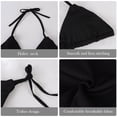 thumbnail image 7 of SEARCHI Sexy Women Bikini Split Swimsuit Push- Bra Bikini Set Two Piece Swim Suit Solid Color Beachwear Bathing Set, 7 of 7